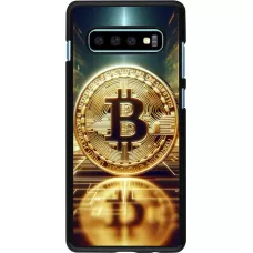 Samsung Galaxy S10+ Case Hülle - Bitcoin Stehen