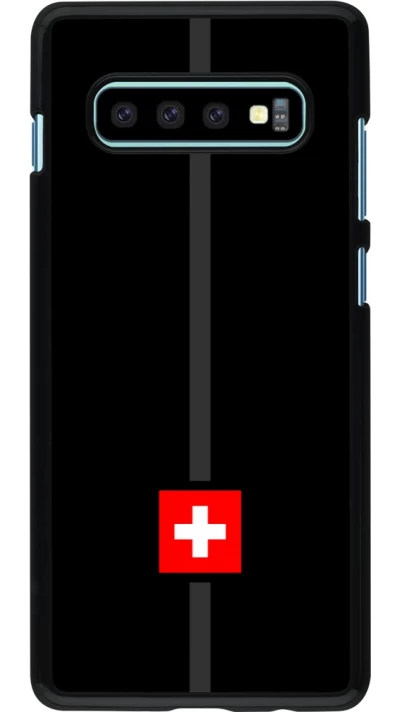 Samsung Galaxy S10+ Case Hülle - Kanton CH schwarz
