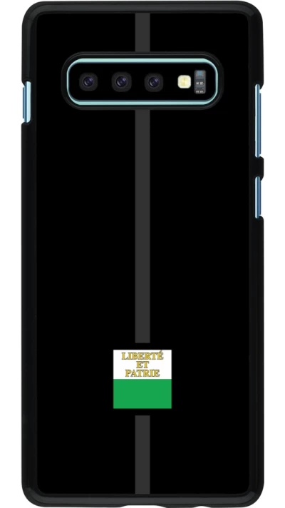 Samsung Galaxy S10+ Case Hülle - Kanton VD schwarz