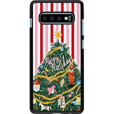 Samsung Galaxy S10+ Case Hülle - Christmas 25 Happy Holiday