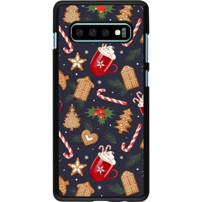 Coque Samsung Galaxy S10+ - Christmas 25 Pattern Gingerbread House