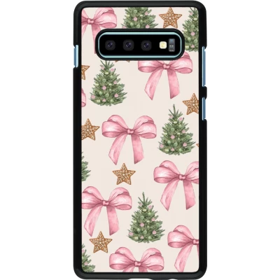Coque Samsung Galaxy S10+ - Christmas 25 Vintage Ribbons