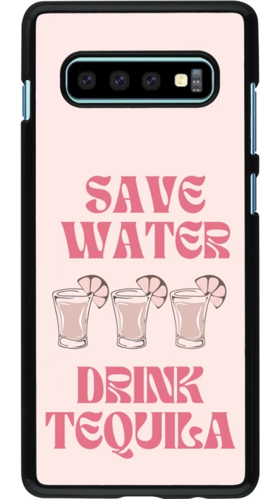Samsung Galaxy S10+ Case Hülle - Cocktail Save Water Drink Tequila