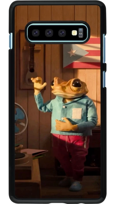 Samsung Galaxy S10+ Case Hülle - Dancing frog DTMF