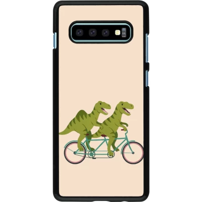 Coque Samsung Galaxy S10+ - Dinosaurs on bikes 2026