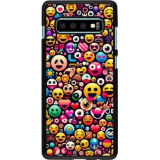 Coque Samsung Galaxy S10+ - Emoji Mix Color