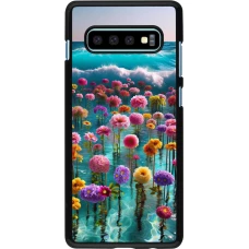 Coque Samsung Galaxy S10+ - Flower sea waves