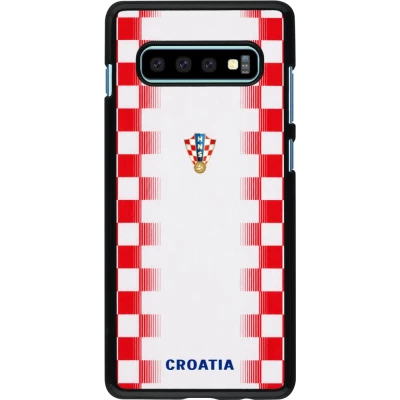 Coque Samsung Galaxy S10+ - Maillot de football Croatie 2026 personnalisable