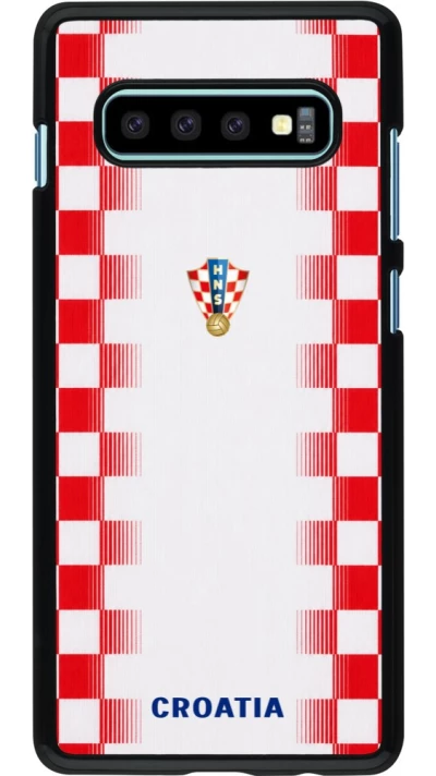 Samsung Galaxy S10+ Case Hülle - Kroatien 2026 personalisierbares Fussballtrikot