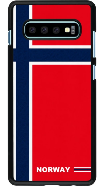 Samsung Galaxy S10+ Case Hülle - Norwegen 2026 personalisierbares Fussballtrikot