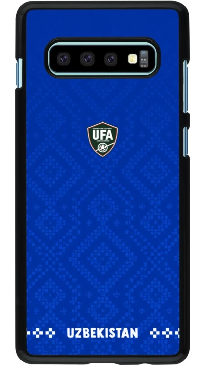 Samsung Galaxy S10+ Case Hülle - Usbekistan 2026 personalisierbares Fussballtrikot