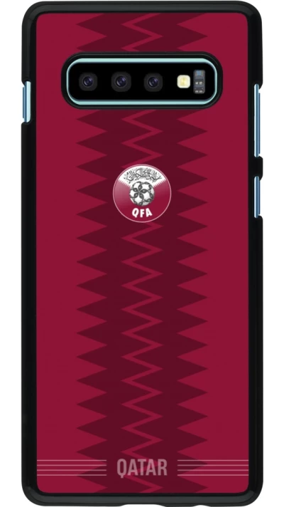 Samsung Galaxy S10+ Case Hülle - Qatar 2026 personalisierbares Fussballtrikot
