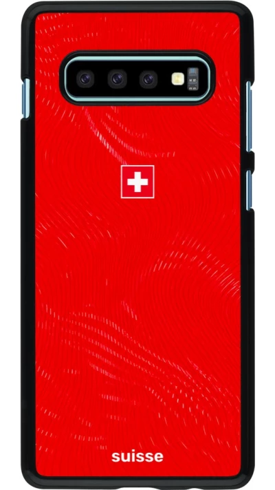 Samsung Galaxy S10+ Case Hülle - Schweiz 2026 personalisierbares Fussballtrikot