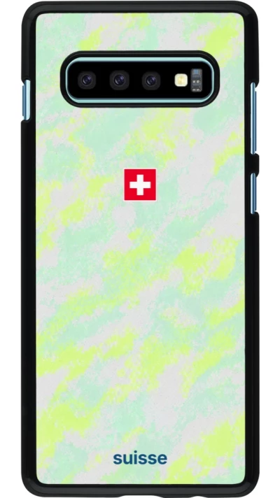 Samsung Galaxy S10+ Case Hülle - Schweiz Away 2026 personalisierbares Fussballtrikot