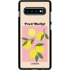 Coque Samsung Galaxy S10+ - Fruit market lemons 2026