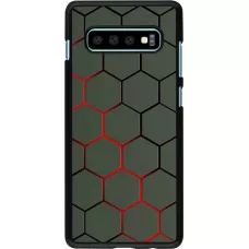 Coque Samsung Galaxy S10+ - Geometric Line red