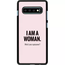 Coque Samsung Galaxy S10+ - I am a woman