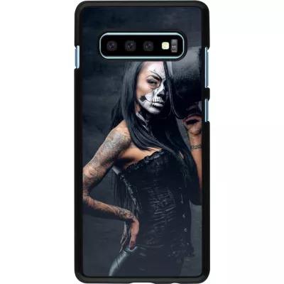 Coque Samsung Galaxy S10+ - Halloween 22 Tattooed Girl