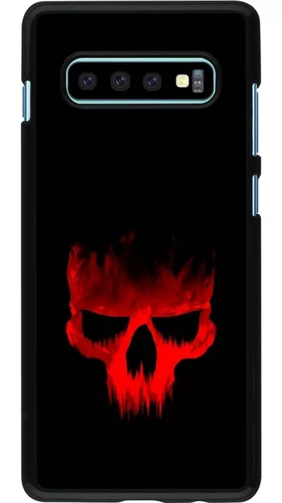 Samsung Galaxy S10+ Case Hülle - Halloween 2023 scary skull