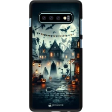 Samsung Galaxy S10+ Case Hülle - Halloween Spukstadt