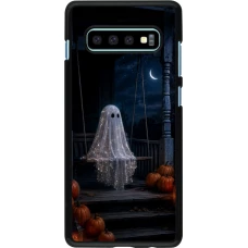 Coque Samsung Galaxy S10+ - Halloween 2026 Ghost on a swing