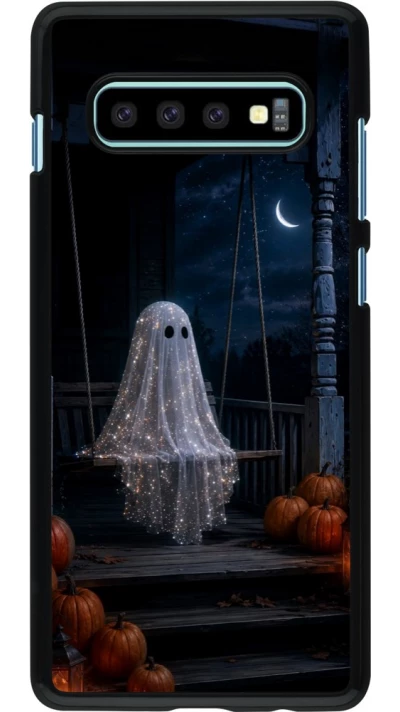 Coque Samsung Galaxy S10+ - Halloween 2026 Ghost on a swing