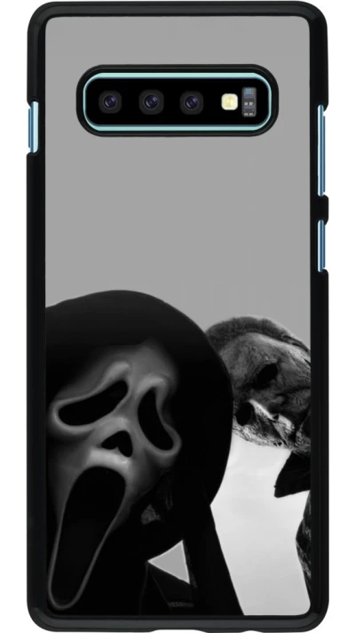 Coque Samsung Galaxy S10+ - Halloween 2026 Scream and Michael Myers
