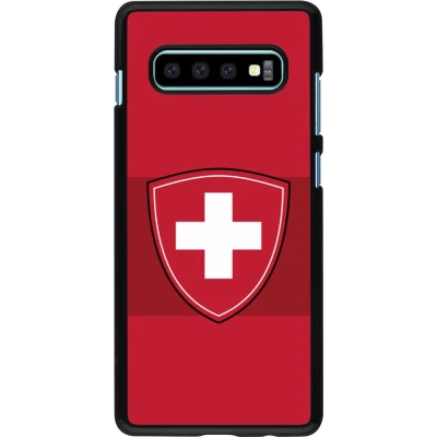 Samsung Galaxy S10+ Case Hülle - Hockey World Championship Ecusson Suisse