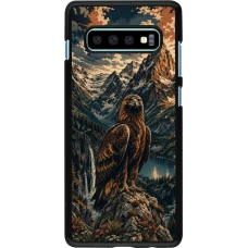 Coque Samsung Galaxy S10+ - Linocut Aigle Royal