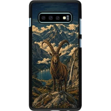 Coque Samsung Galaxy S10+ - Linocut Bouquetin