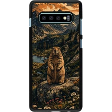 Coque Samsung Galaxy S10+ - Linocut Marmotte