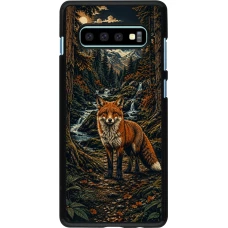 Coque Samsung Galaxy S10+ - Linocut Renard