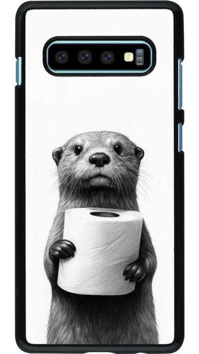 Samsung Galaxy S10+ Case Hülle - Otter Toilettenpapier