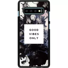 Hülle Samsung Galaxy S10+ - Marble Good Vibes Only