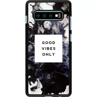 Hülle Samsung Galaxy S10+ - Marble Good Vibes Only