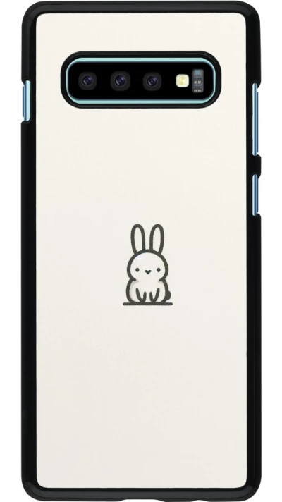 Samsung Galaxy S10+ Case Hülle - Minimal Häschen Süße