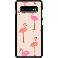 Coque Samsung Galaxy S10+ - Pink Flamingos Pattern