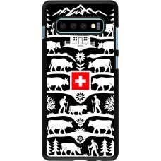 Coque Samsung Galaxy S10+ - Poya Suisse 3 noir