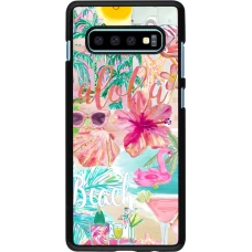 Samsung Galaxy S10+ Case Hülle - Preppy Collage Aloha