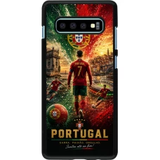 Samsung Galaxy S10+ Case Hülle - Fussball Portugal splash 2026