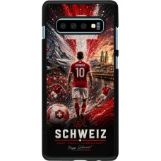 Samsung Galaxy S10+ Case Hülle - Fussball Schweiz splash 2026