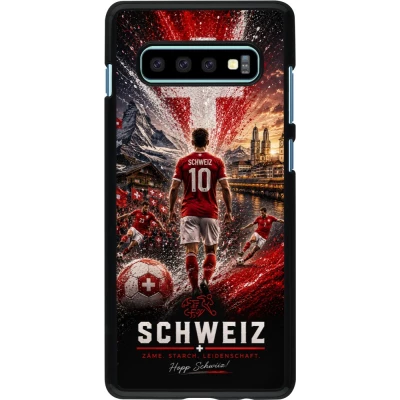 Coque Samsung Galaxy S10+ - Football Schweiz splash 2026
