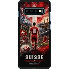 Coque Samsung Galaxy S10+ - Football Suisse splash 2026