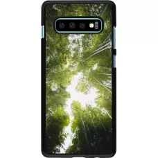 Samsung Galaxy S10+ Case Hülle - Spring 23 forest blue sky
