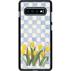 Samsung Galaxy S10+ Case Hülle - Blue vichy tulips Spring 2026