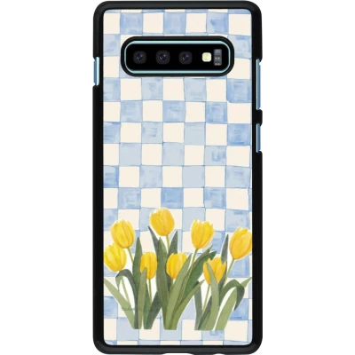 Samsung Galaxy S10+ Case Hülle - Blue vichy tulips Spring 2026