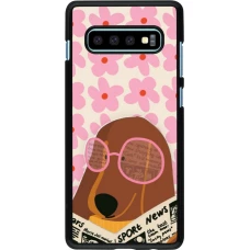 Samsung Galaxy S10+ Case Hülle - Dog with newspaper Spring 2026