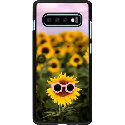 Coque Samsung Galaxy S10+ - Sunflower with glasses Spring 2026