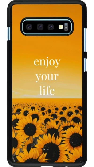 Samsung Galaxy S10+ Case Hülle - Summer 2026 Enjoy your life