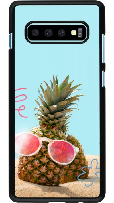 Coque Samsung Galaxy S10+ - Pineapple with glasses Summer 2026